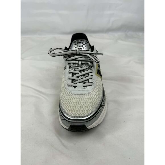 Givenchy Nfnty-52 White Gold Leather Logo Sneakers Men US 10 SPB-TS 366119 main image 12